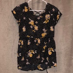 Xhilaration Floral Blouse SZ: S